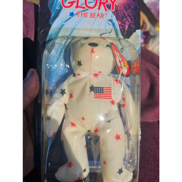 Tag error Ty Beanie Baby Glory The Bear teeny beanie New in Package Mcdonalds - Picture 7 of 7
